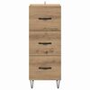 vidaXL Buffet ch&ecirc;ne artisanal 34 x 34,5 x 90 cm Bois d'ing&eacute;nierie