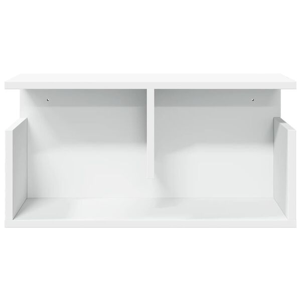 vidaXL Armoire murale 60x20x30 cm blanc bois d'ing&eacute;nierie