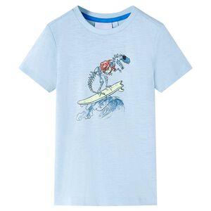 T-shirt pour enfants bleu clair 128