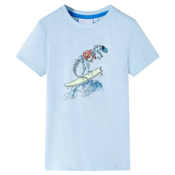 T-shirt pour enfants bleu clair 128