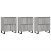 vidaXL Buffets 3 pcs Sonoma gris Bois d'ing&eacute;nierie