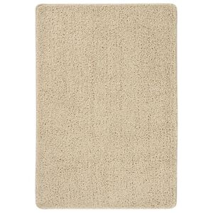 vidaXL Tapis shaggy antid&eacute;rapant Cr&egrave;me 120x170 cm