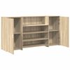 vidaXL Bureau réception chêne sonoma 200x50x103,5 cm bois d'ingénierie