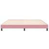 vidaXL Sommier &agrave; lattes de lit sans matelas rose 200x210 cm velours