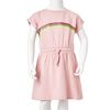 Robe pour enfants avec cordon de serrage rose clair 92