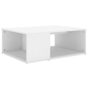 vidaXL Table basse blanc 90x67x33 cm bois d'ing&eacute;nierie