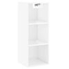 vidaXL Buffet haut Blanc brillant 34,5x32,5x180 cm Bois d'ing&eacute;nierie