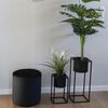 House Nordic Pots &agrave; fleurs 2 pcs Lena Noir