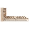 vidaXL Lit biblioth&egrave;que sans matelas 200x200 cm bois massif