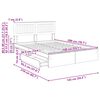 vidaXL Lit de Rangement Ch&ecirc;ne Sonoma 140 x 200 cm Bois d'ing&eacute;nierie