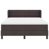 vidaXL Lit boxspring avec matelas Marron fonc&eacute; 140 x 200 cm tissu
