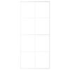 vidaXL Porte coulissante Verre ESG et aluminium 90x205 cm Blanc