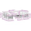 vidaXL Ensemble de canap&eacute;s d'ext&eacute;rieur 10 pcs Gris Naturel et Clair
