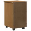 vidaXL Cabinet roulant MOSS Brun Miel 34 x 39 x 56 cm Pin massif