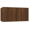 vidaXL Armoire TV suspendue Chêne marron 60x30x30 cm Bois d'ingénierie