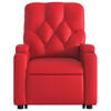 vidaXL Fauteuil inclinable Rouge Similicuir