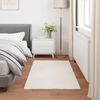 vidaXL Tapis en Fourrure Synth&eacute;tique de Lapin Olite Cr&egrave;me 60 x 110 cm