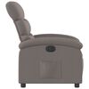 vidaXL Fauteuil inclinable électrique Taupe Tissu