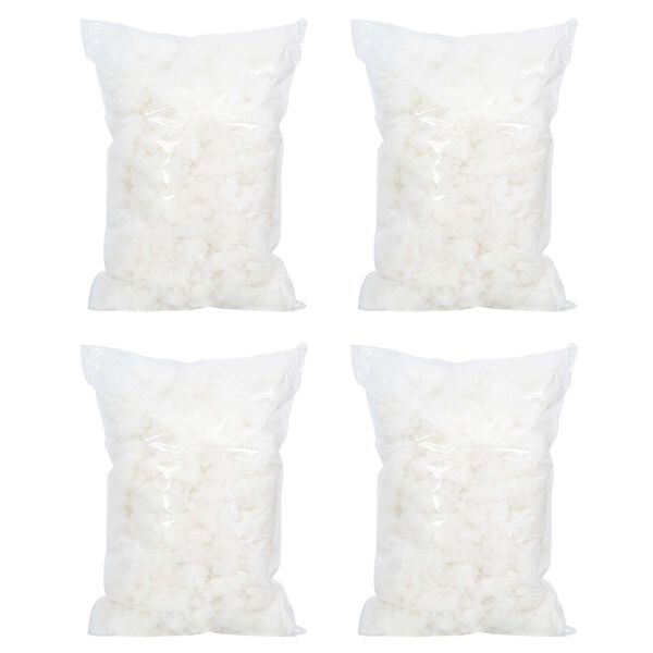 vidaXL Remplissage en Fibre Blanc 18 kg Polyester