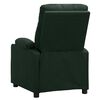 vidaXL Fauteuil de massage Vert fonc&eacute; Tissu