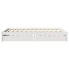 vidaXL Cadre de lit sans matelas blanc 160x200 cm bois de pin massif