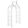 vidaXL Arche de jardin Design de piquet plantes grimpantes Vert fonc&eacute;