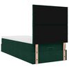 vidaXL Cadre de lit ottoman avec matelas vert fonc&eacute; 80x200 cm velours