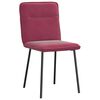 vidaXL Chaises à manger lot de 2 Rouge bordeaux Velours
