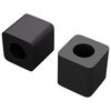 vidaXL Support de tiroir 2 pcs Noir 15 x 15 x 15mm Copolym&egrave;re PP
