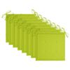 vidaXL Chaises de jardin lot de 8 avec coussins vert vif Bois de teck