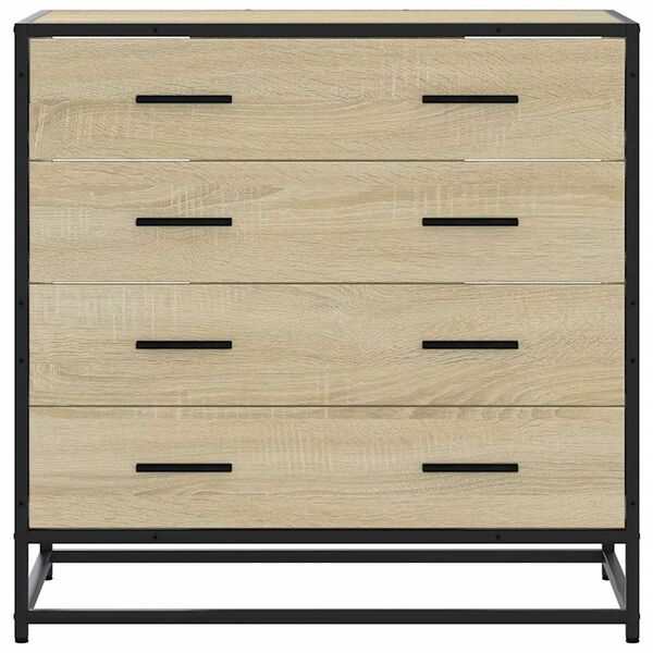 vidaXL Commode chêne sonoma 70x41x70 cm bois d'ingénierie
