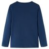 T-shirt enfants à manches longues bleu marine 140