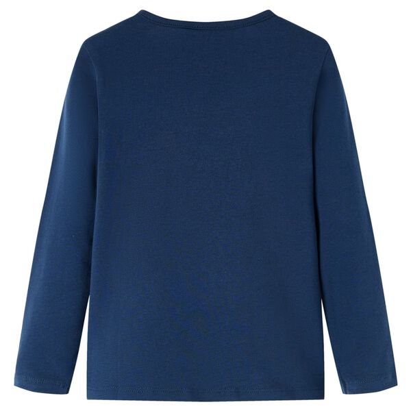 T-shirt enfants à manches longues bleu marine 140
