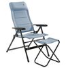 Travellife Chaise inclinable Lago Comfort ondul&eacute;e bleu