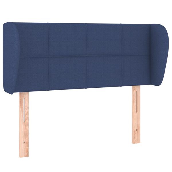 vidaXL T&ecirc;te de lit avec oreilles Bleu 83x23x78/88 cm Tissu