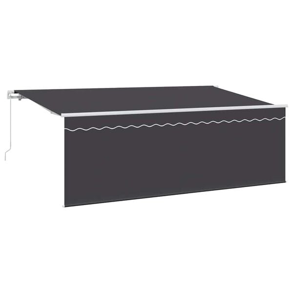 vidaXL Store avec Store Anthracite 350 x 200 x 120 cm Tissu et M&eacute;tal