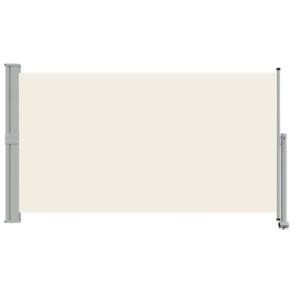 vidaXL Auvent lat&eacute;ral r&eacute;tractable de patio 140 x 300 cm Blanc cass&eacute;
