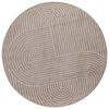 vidaXL Tapis d'int&eacute;rieur et d'ext&eacute;rieur PALMERAS Beige &Oslash; 120 CM