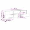 vidaXL Unites TV 2 pcs Bois Ancien 180 x 34 x 50 cm Bois d'ing&eacute;nierie