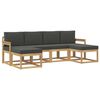 vidaXL Ensemble de canap&eacute;s d'ext&eacute;rieur 6 pcs Blanc et anthracite