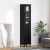 vidaXL Haut Armoire Ch&ecirc;ne noir 34,5 x 34 x 180 cm Bois d'ing&eacute;nierie