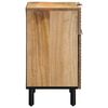 vidaXL Table de chevet marron 50x33x60 cm bois de manguier massif