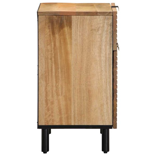 vidaXL Table de chevet marron 50x33x60 cm bois de manguier massif