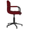 vidaXL Chaises &agrave; manger pivotantes lot de 4 rouge bordeaux velours
