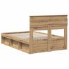 vidaXL Cadre de lit Ch&ecirc;ne artisan 120 x 190 cm Bois de pin massif