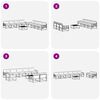vidaXL Ensemble de canap&eacute;s d'ext&eacute;rieur 9 pcs Gris Naturel et Clair