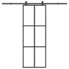 vidaXL Porte coulissante avec kit de quincaillerie 76x205 cm Verre ESG