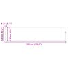 vidaXL Auvent lat&eacute;ral r&eacute;tractable de patio 120x500 cm Noir