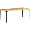 vidaXL Table de salle &agrave; manger 180x90x76 cm Bois de manguier massif