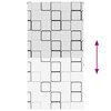vidaXL Store enrouleur de douche 130x240 cm largeur du tissu 126 cm